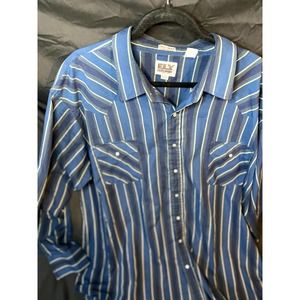 Ely Cattleman Vintage Big and Tall Button Down Shirt 3xlt